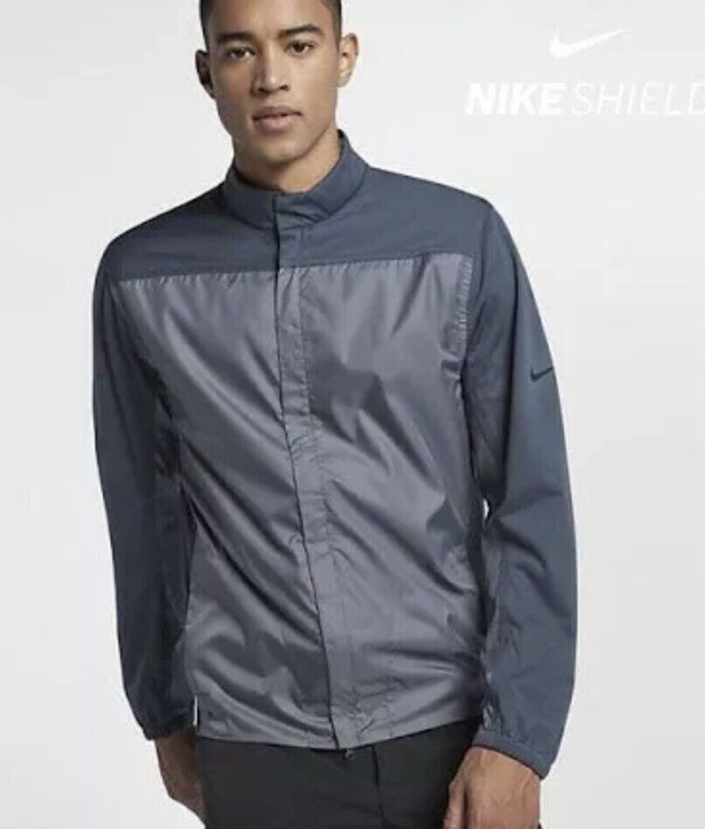 Nike Shield Mens Windbreaker Full Zip Core  Golf Jacket XL
